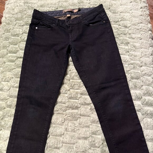 PAIGE Blue Heights | Very Dark Denim | Sz 27 | Straight Leg | Low Rise | Y2K - Picture 2 of 11